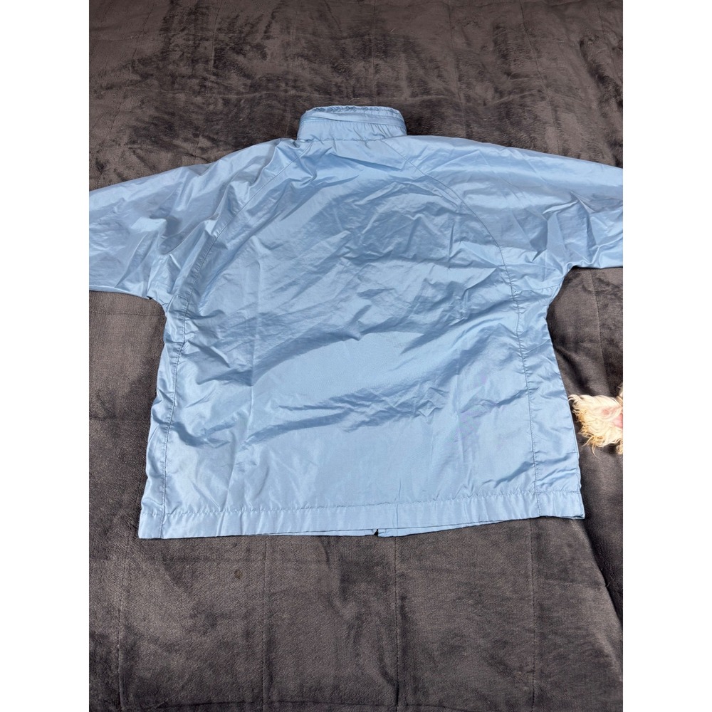 Nike‎ Mens Windbreaker Jacket Light Blue Full Zip Mock Neck XS 6103 - Picture 7 of 8